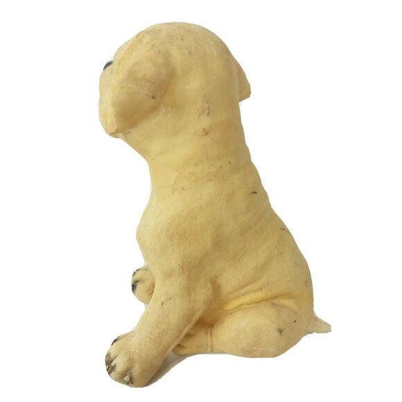 Yellow Lab Puppy Dog Figurine Resin Room Shelf Decor 5.25" - Picture 4 of 6